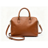 Bag with Top Handle Brown XIDIBAOLUO, Double Handles, Removable Strap