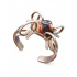 Modernist Silver and Stone Bracelet - Artist 1970s