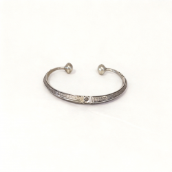Engraved Silver Metal Tuareg Rush Bracelet