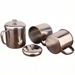 For Kid Safe Stainless Steel Water Cup - No BPA Thickened 304 SS 12x12x12cm