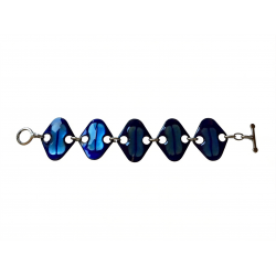Bracelet émaux bleu en très bon état