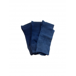 3 Pair Socks Oversize XXL Without Rubber Cotton with Spandex 3 Blues 47-50