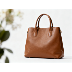 Handbag Large de Lujo Women's Suave Minimalista Elegant Brown