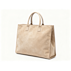 Handbag Manufacture des Rigoles Leather Nubuck Beige Large A3 Japón