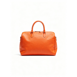 Shoulder Tote Bag Hand Bag Purse Leather in Orange New