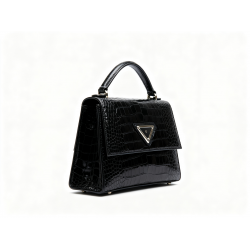 Handbag Leather PU Laminado Triángulo Solapa Magnética