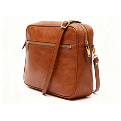 Crossbody Bag de Leather Removable Strap with Cremallera 156