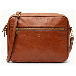 Crossbody Bag de Leather Removable Strap with Cremallera 156