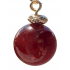 Genuine AAA Garnet Gold Necklace. Large 14mm gemstone drop pendant