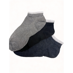 5 PAIRS of MenXtra - Color+ White CuffAnkle Socks P314