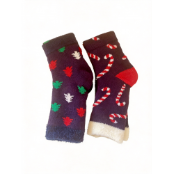 Airplus Mens Double Layer Cozy Socks Aloe Infused Warm Comfy 2 Pair Pack