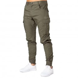 Men Nonwoven Fleece Jogger Pants Workout Fitness Casual Breathable Regular Fit Polyester/Cotton Drawstring Closure