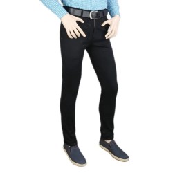 Men Casual Cotton Pant - Black