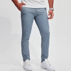 Cotton Trousers New Style Casual Chino Pants for Men Essentials Men Classic Fit Stretch Golf Pants