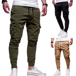 Logo Men Jogger Pants New Solid Color Men Cargo Pants Trousers Drawstring Casual Blank Sweatpants Lowest among similar Jun 18