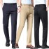 Hot Selling Men Slim Fit Dress Pants Casual Business Lightweight Straight Formal Gentleman Pants Comfort Stretch Trousers 5-day