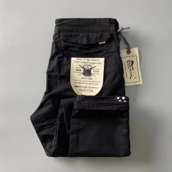 Men Retro Street Style High Quality Work Overalls Heavy-Duty Breathable Slim Pants Mid Waist Flat Front Casual Jun 20Money-back