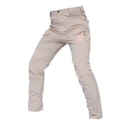 Men Stretchy Summer Pant Pockets Quick Dry Spandex 4-Way Stretchy Long Pant Tactical Trousers