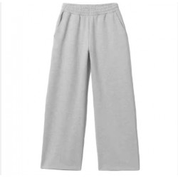 Heavyweight 100 Cotton Men Winter Sweatpants Baggy High Waist Wide Leg Straight Sweat Pants