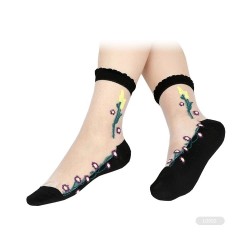 FY-II-1486 Transparent Socks for Women Ladies Transparent Socks Nylon Teen Girls in Socks 15%