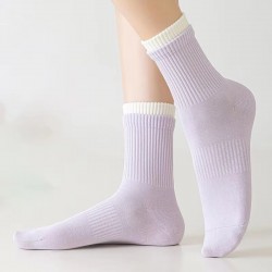 Girls Women Cotton Crew Socks Autumn Winter Sporty Casual Socks