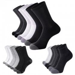 Autumn Casual Sports Socks 100 Percent Cotton Breathable Lightweight Mid Calf Solid Color Cotton Socks izable