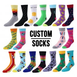 Colorful Mens Embroidered Socks Cotton Mens Socks Cotton Black Crew Socks 26%