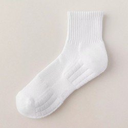 Professional Crew Basketball Running Sport Socks Winter Women's White Breathable Anti-Slip Quick Dry Comfortable Daily