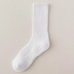 Professional Crew Basketball Running Sport Socks Winter Women's White Breathable Anti-Slip Quick Dry Comfortable Daily