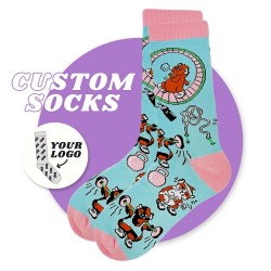 Beautiful Cute Pattern New Socks Women And Men Socks 80% Cotton Dress Socks Seamless Durable Toe 26%