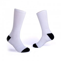 According To Your Request ized Patterns Design Own Socks White Crew Digital Print Socks Sublimation Blank Socks 26%