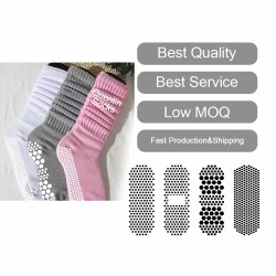 Quentin Non slip Grip Scrunch Socks Women Slouch Socks With Grip Non slip