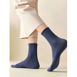Business Crew Socks Men Cotton Dress Socks Breathable Knitted Socks
