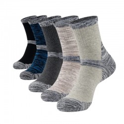 certified Mixed Colors Heather Mens Sports Athletic Thick Terry Cushion Sport Short Crew Men Bamboo Fiber Socks 27%