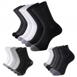 Autumn Casual Sports Socks 100 Percent Cotton Breathable Lightweight Mid Calf Solid Color Cotton Socks izable