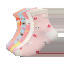 Multi-Designed 3D Flower Colorful Crew Socks For Girls Knitted Breathable For Spring 21%