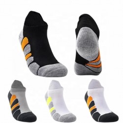Full Sole Terry Cushion Athletic No Show Socks, Heel Tab Non-Slip Running Socks, Shock Absorbing Sports Socks 21%