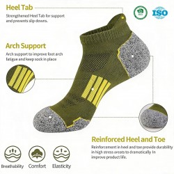 certifiedSummer Outdoor Cotton Socks Men Breathable Sweat-Absorbent Multicolor Cycling Running Sock Men's Ankle Sports Socks 25%