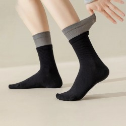 Women Girls Autumn Winter Cotton Socks Women Double Ribbed Crew Socks Casual Mid Calf Socks$20 off shippingLower priced than similarDelivery by Jul 11