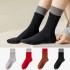Women Girls Autumn Winter Cotton Socks Women Double Ribbed Crew Socks Casual Mid Calf Socks$20 off shippingLower priced than similarDelivery by Jul 11