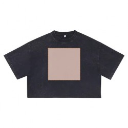 Acid Wash Vintage Cut Cotton T-shirt Crop Top Hot Sexy Girl Women's T-shirts Tee Cropped T-shirt Women Streetwear