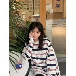 High Quality Women's Nautical Short-Sleeved Slim Fit T-Shirt Solid Tops Spring Summer Casual Fashion Knitted Fabric