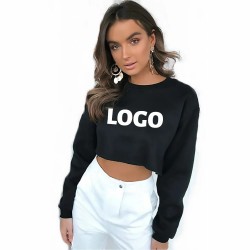 Summer New Fashion Sexy Letter Printing Short T-shirts Women's Long Sleeve T-shirt Crop Tops
