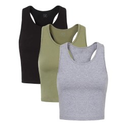 Women's Sleeveless Sport Tank Top Breathable Gym Wear Printed Summer Autumn Sportswear Racerback Plain Top