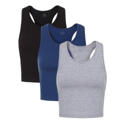 Women's Sleeveless Sport Tank Top Breathable Gym Wear Printed Summer Autumn Sportswear Racerback Plain Top