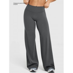 Women's Slimming Yoga Pants for Material Tummy Control Color Blocking Calf-Length Wrinkle-Resistant Autumn Winter Sports Wear