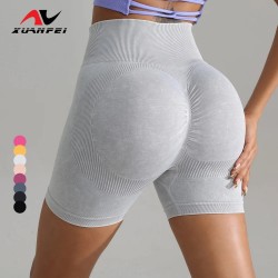 Hot Selling High Waist Seamless Yoga Leggings Womens Butt Lift Tight Running Fitness Sport Short lowest prices Jun