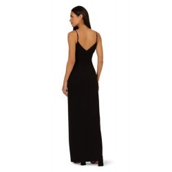 Women's Knit Crepe Column Gown