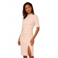 Women's Embellished Crepe Short Dress