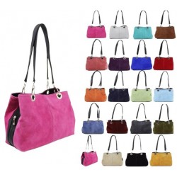 Women's Party Casual Triple Compartment Zipped Women's Suede Leather Shoulder Bags